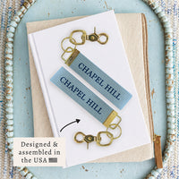 Chapel Hill Block Keychain