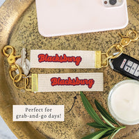 Blacksburg Script Keychain