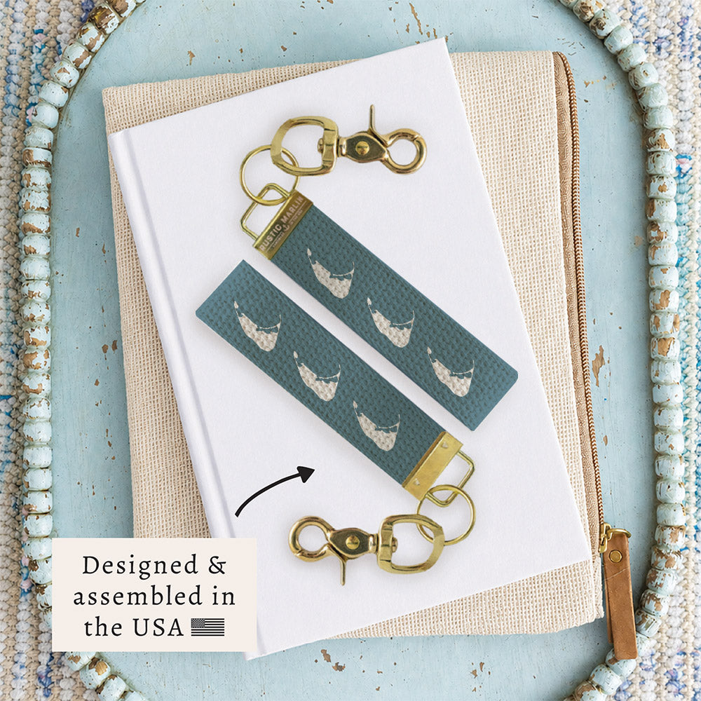 Nantucket Island Keychain