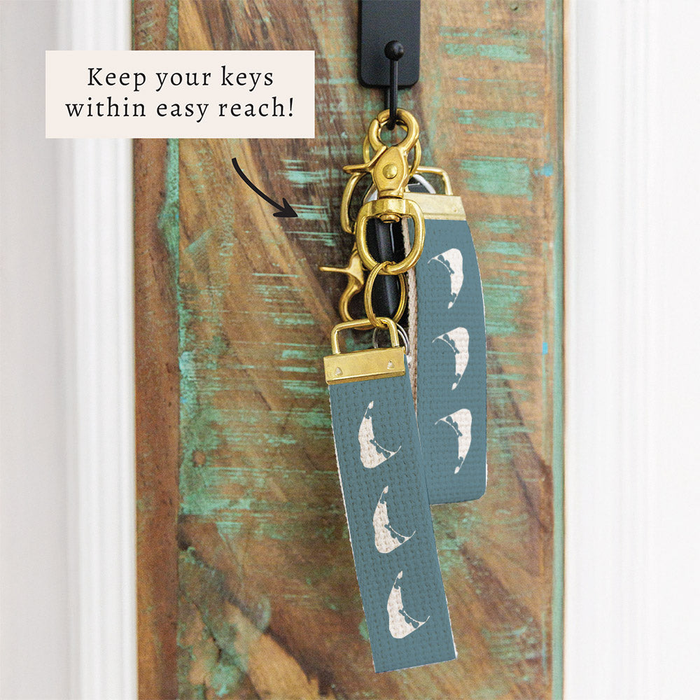 Nantucket Island Keychain