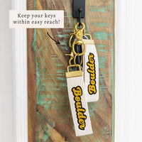 Boulder Script Keychain