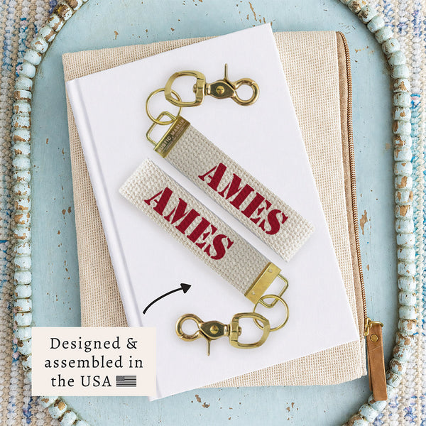 Ames Stencil Keychain