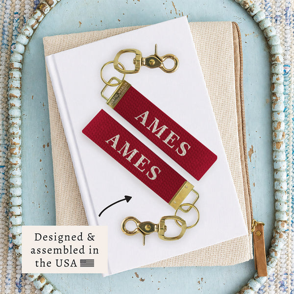 Ames Color Block Keychain