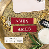Ames Color Block Keychain