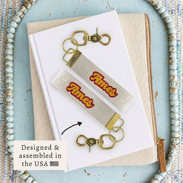 Ames Script Keychain