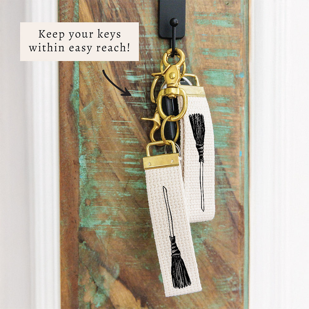 Witch Broom Keychain