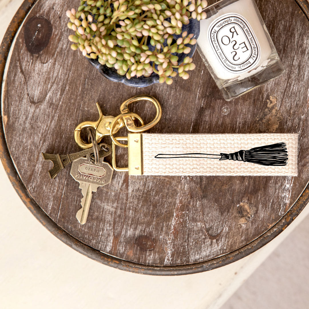 Witch Broom Keychain