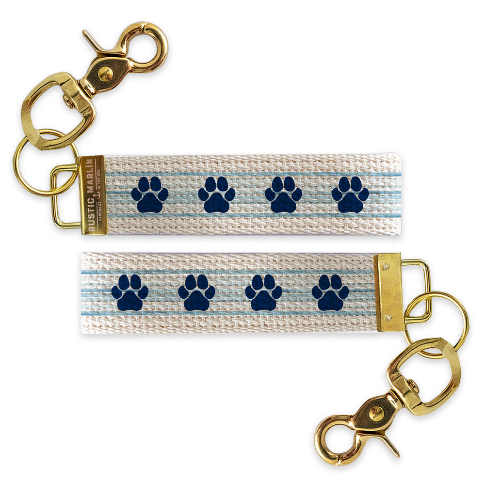 Paw Striped Keychain