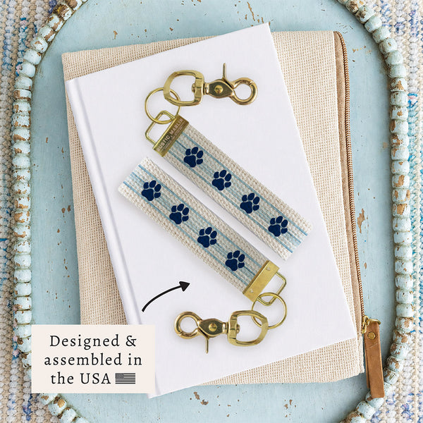 Paw Striped Keychain
