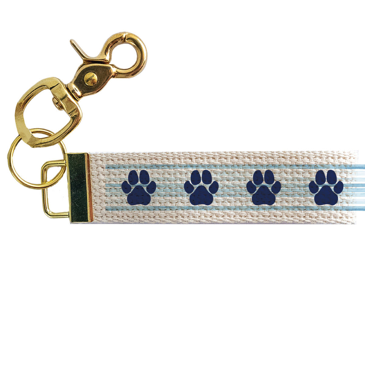 Paws Striped Keychain