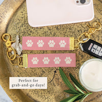 Paws Pink Keychain