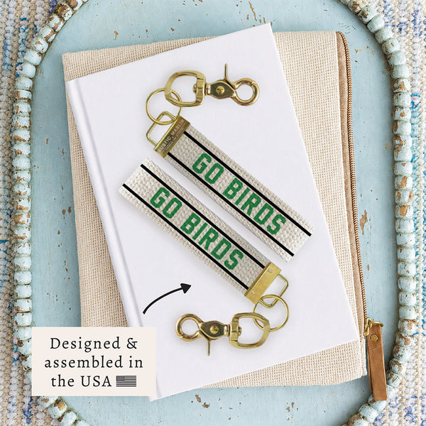 Philly Go Birds Striped Keychain