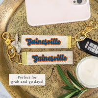 Gainesville Script Keychain