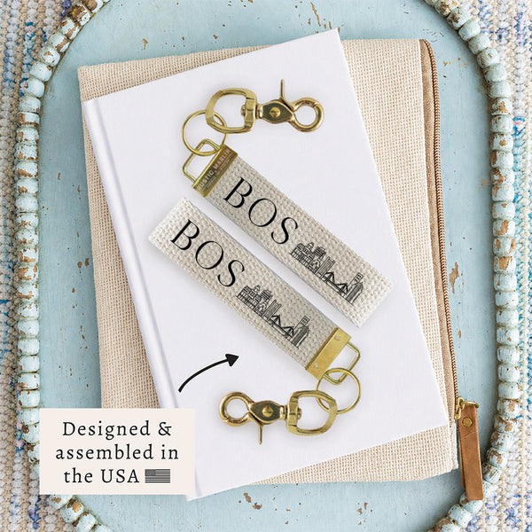 Boston Skyline Keychain