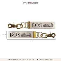 Boston Skyline Keychain