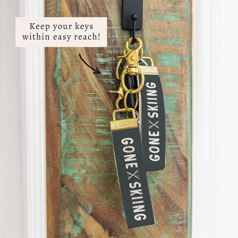 Gone Skiing Keychain