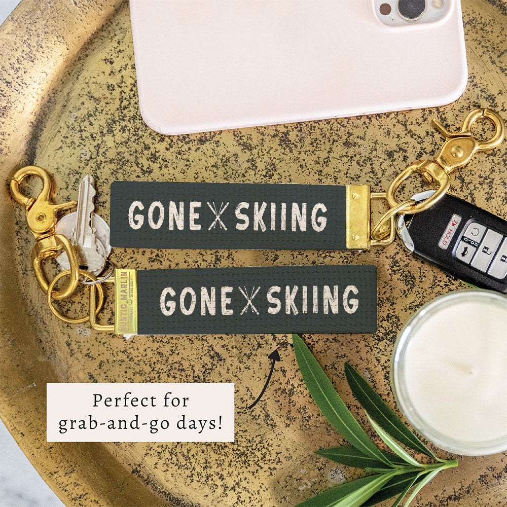 Gone Skiing Keychain