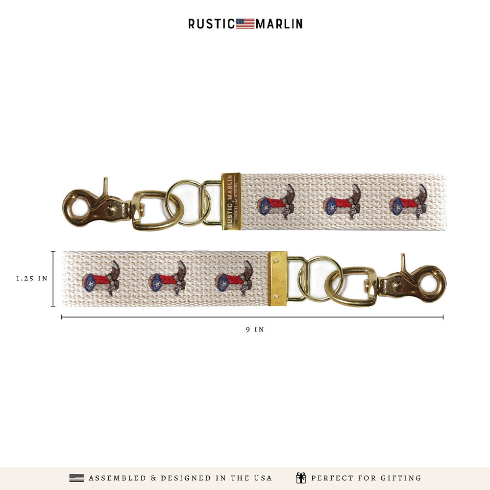 Texas Flag Boot Keychain