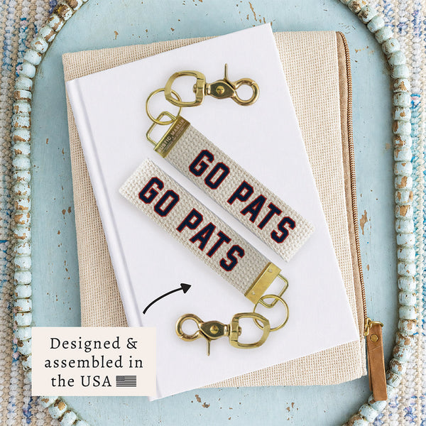 Go Pats Keychain