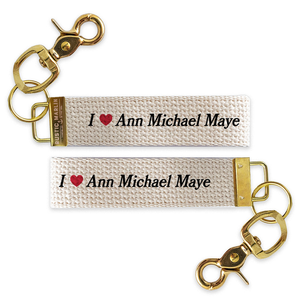 I Love Ann Michael Maye Keychain