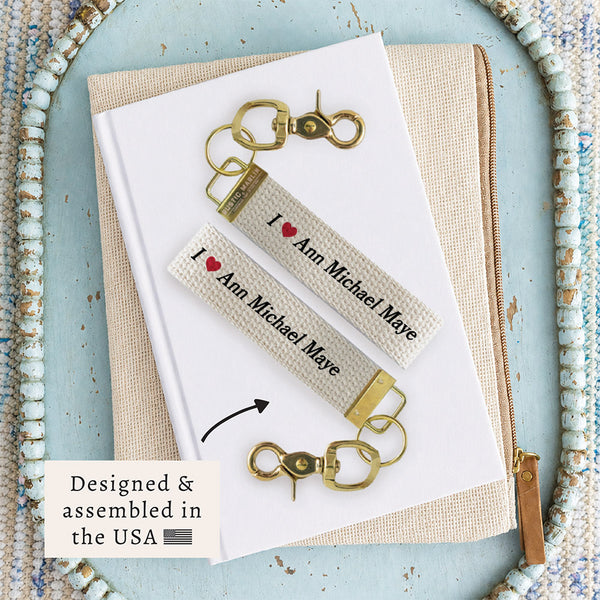 I Love Ann Michael Maye Keychain