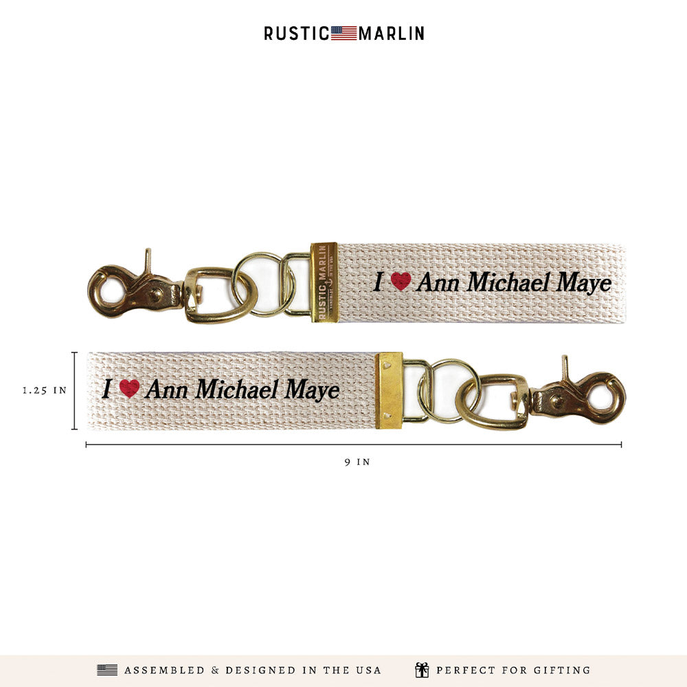 I Love Ann Michael Maye Keychain