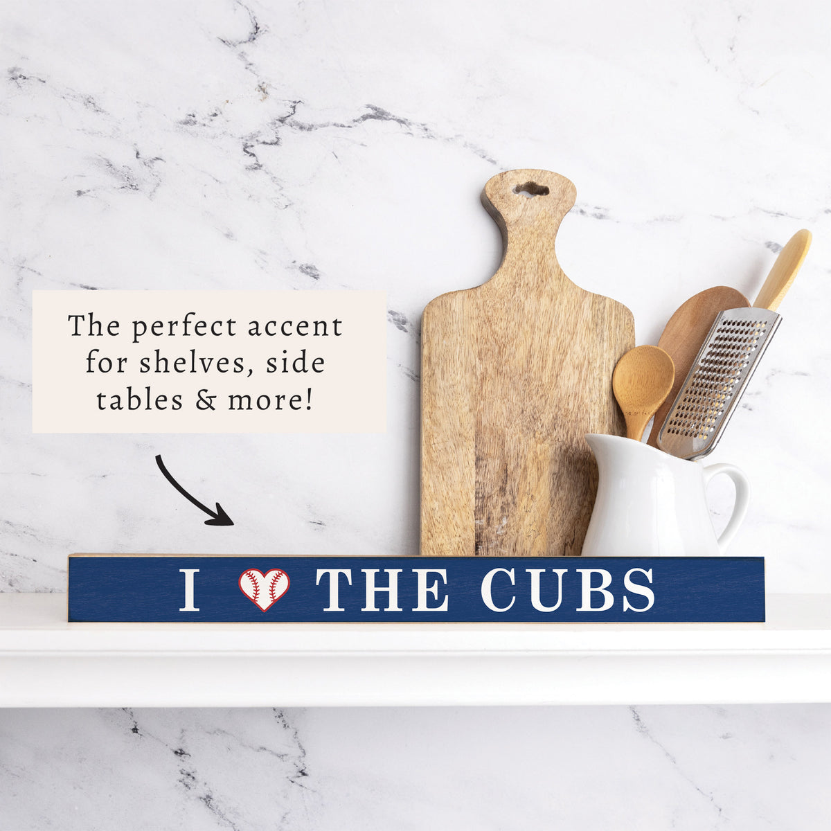 I Love The Cubs Skinny Sign