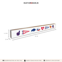 Buffalo Sports Icons Skinny Sign