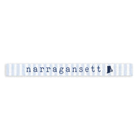 Narragansett Blue Stripe Skinny Sign