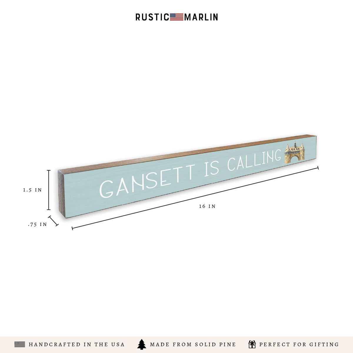 Gansett Is Calling Skinny Sign