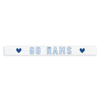 Go Rams Hearts Skinny Sign