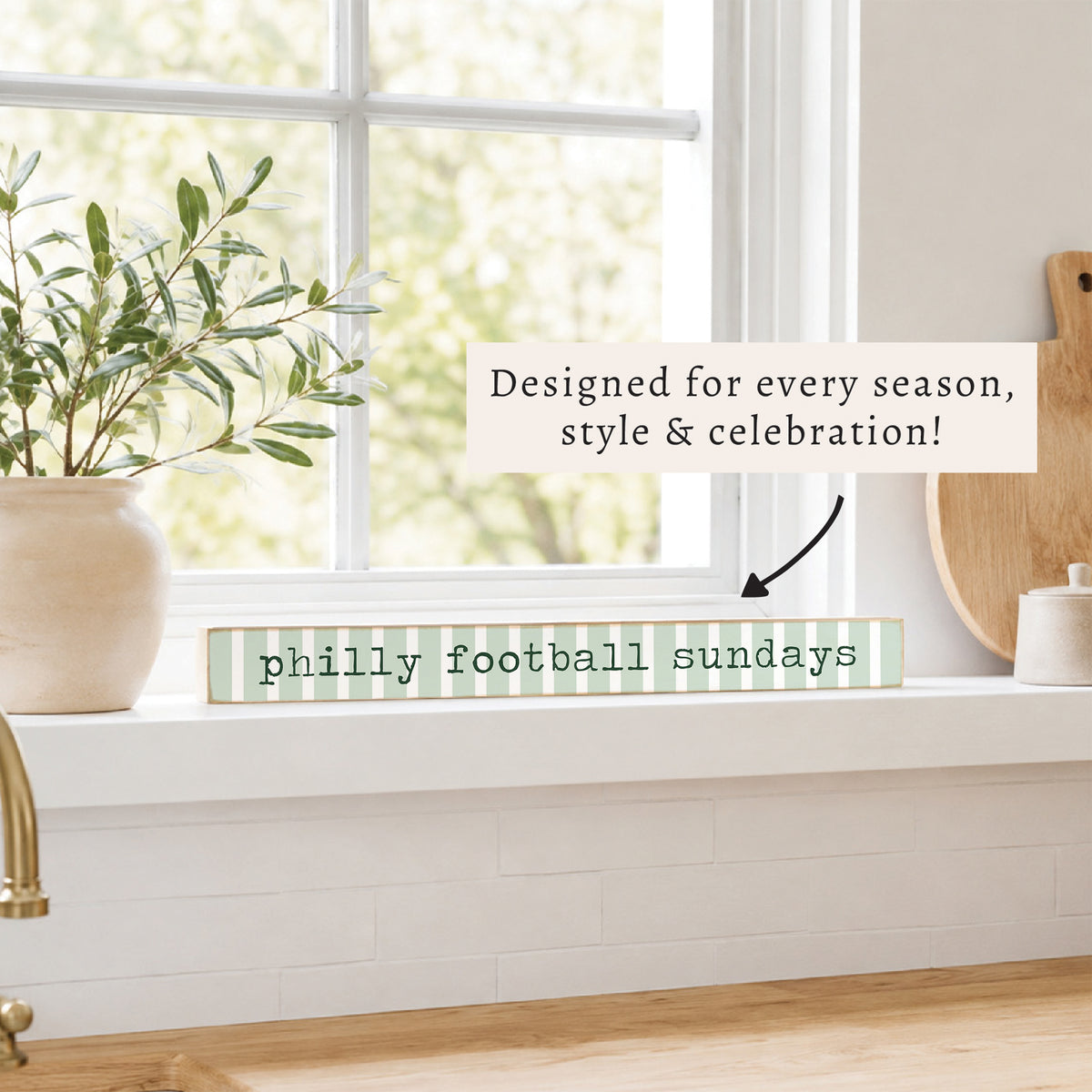 Philly Football Sundays Skinny Sign