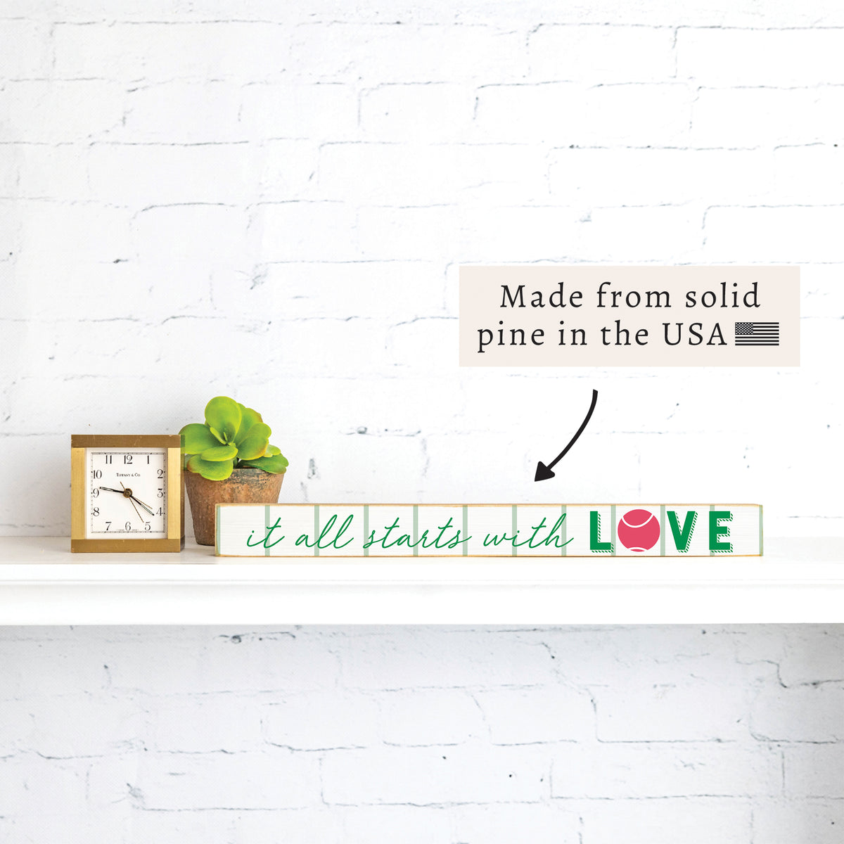 Starts With Love Skinny Sign