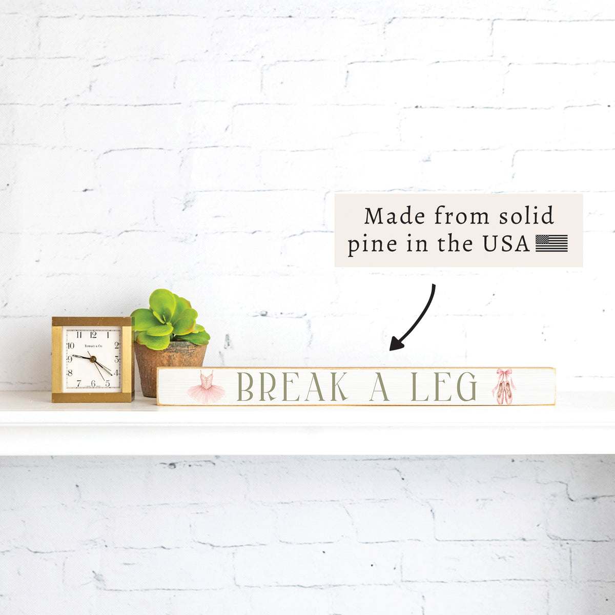 Break A Leg Skinny Sign