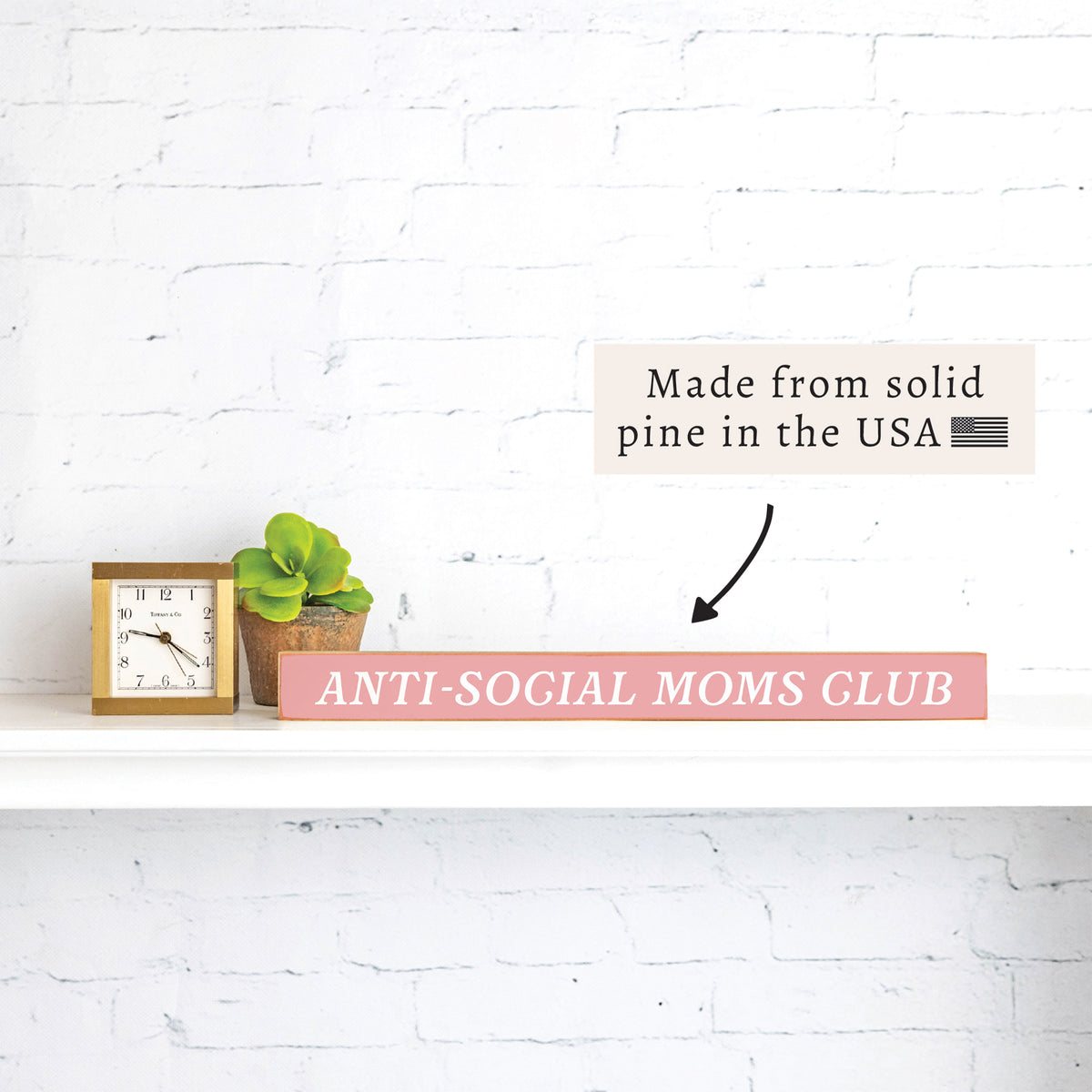 Anti-Social Moms Club Skinny Sign