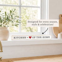 Kitchen Heart Of The Home Skinny Sign