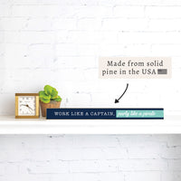 Work Like Captain, Party Like Pirate Skinny Sign