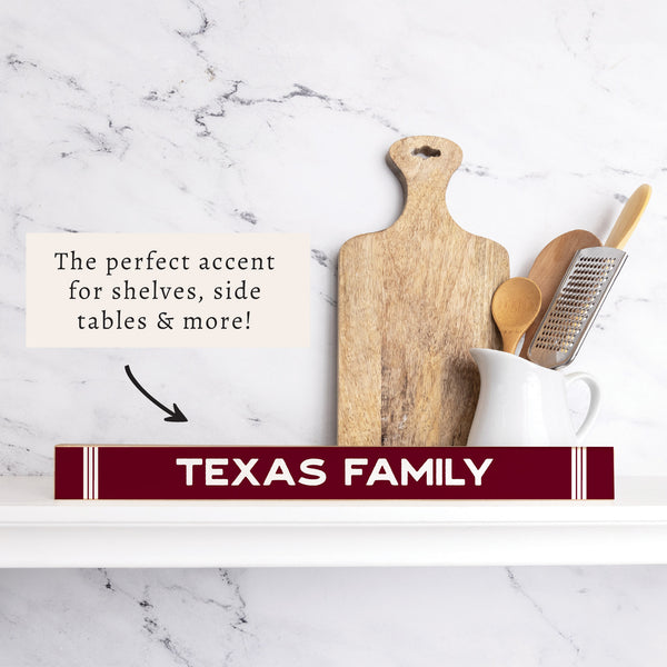Collegiate Stripe Personalized Skinny Sign