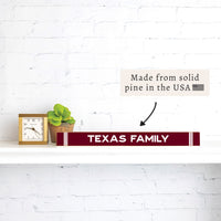 Collegiate Stripe Personalized Skinny Sign