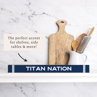 Collegiate Stripe Personalized Skinny Sign