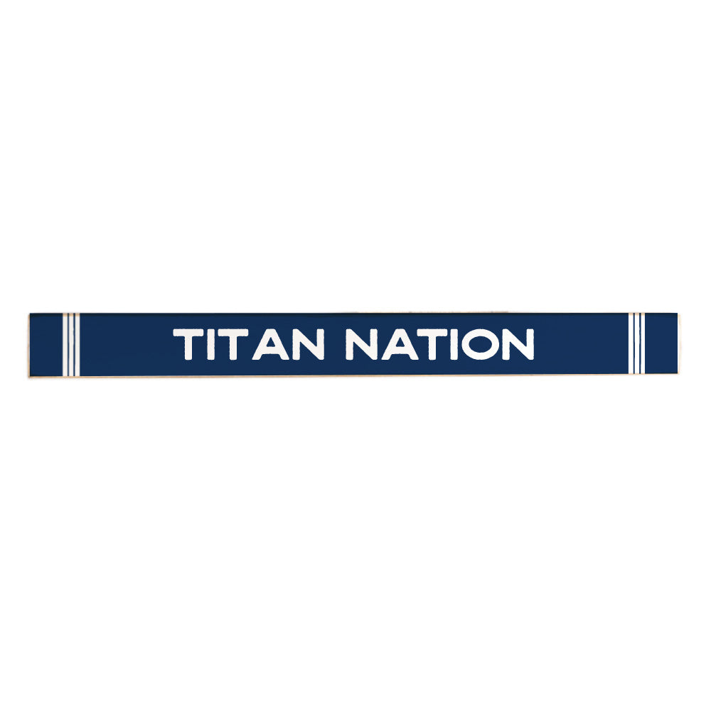Collegiate Stripe Personalized Skinny Sign