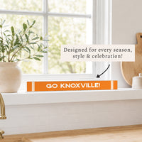 Collegiate Stripe Personalized Skinny Sign