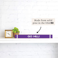 Collegiate Stripe Personalized Skinny Sign