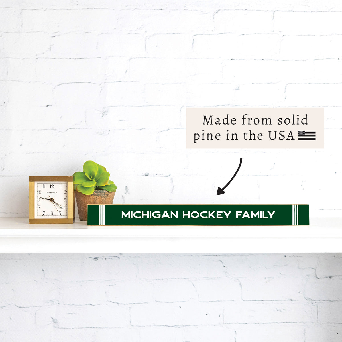 Collegiate Stripe Personalized Skinny Sign