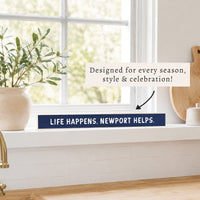 Life Happens Personalized Skinny Sign | Shelf Decor