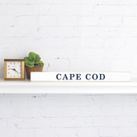 Your Word White/Navy Personalized Skinny Sign