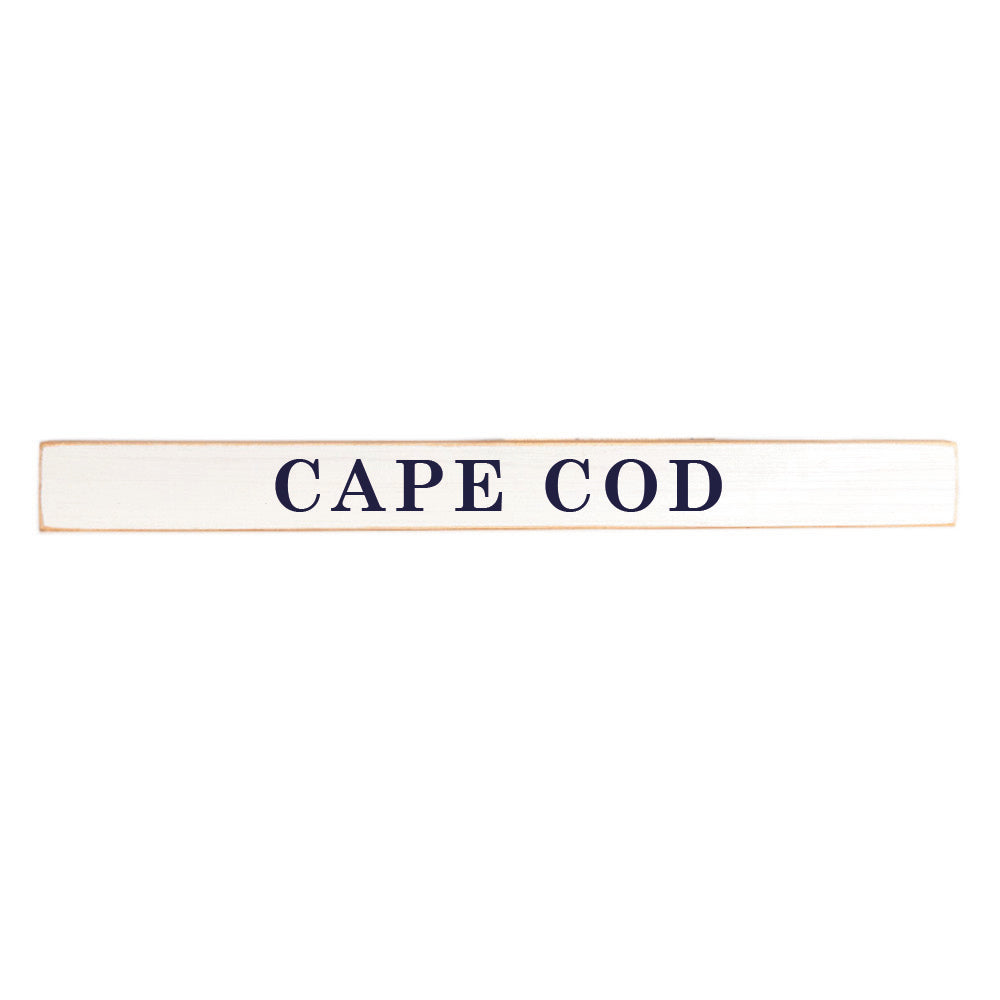 Your Word White/Navy Personalized Skinny Sign