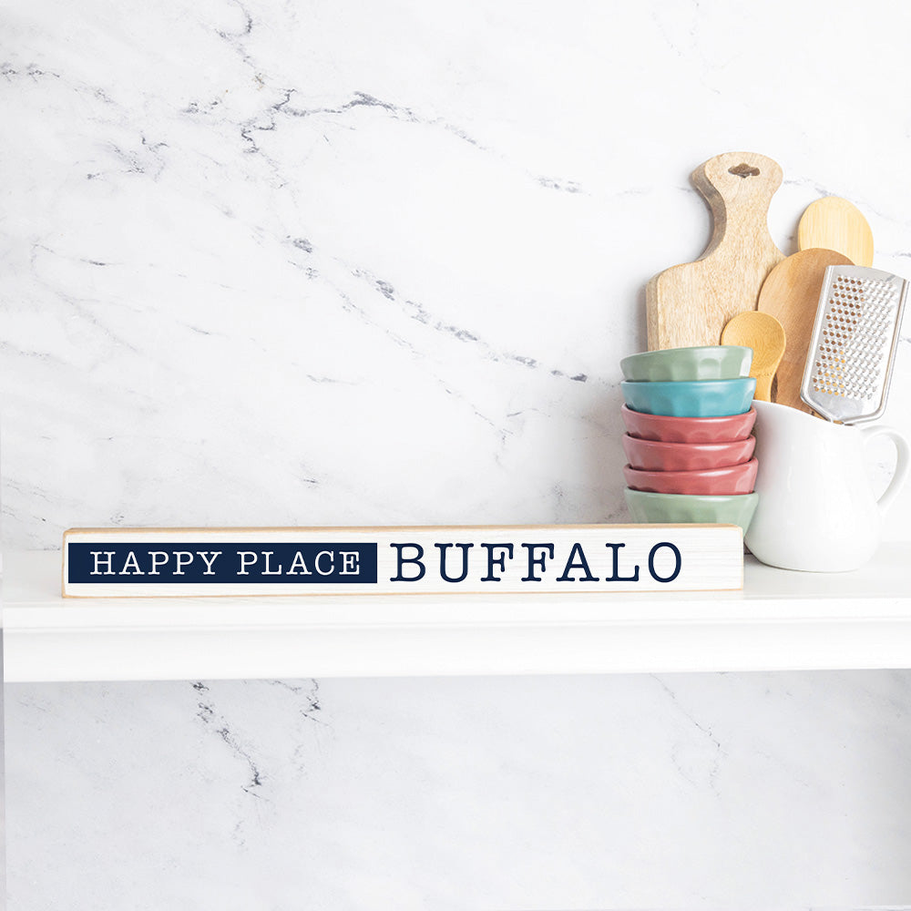 Your Happy Place Navy  Skinny Sign