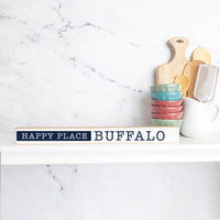 Your Happy Place Navy  Skinny Sign