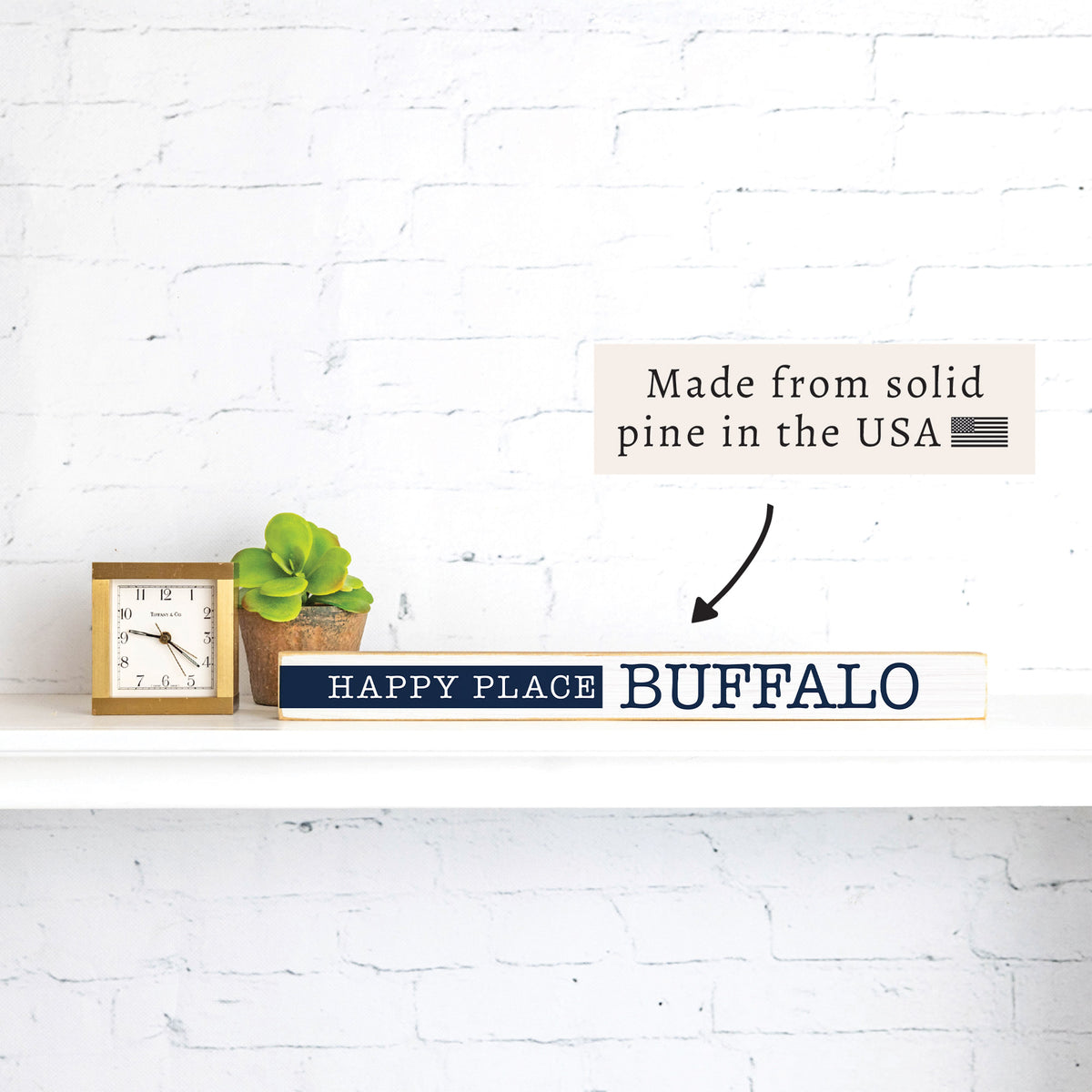 Happy Place Personalized Skinny Sign
